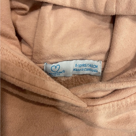 Primary Forest Green and Soft Pink Kids Hoodies - Picture 5 of 6